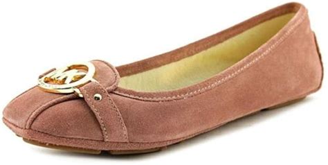 Michael Kors Fulton Moc Flats Suede Dusty Rose Shoes (8)